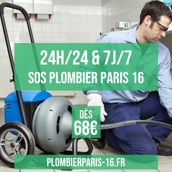 SOS plombier Paris 16