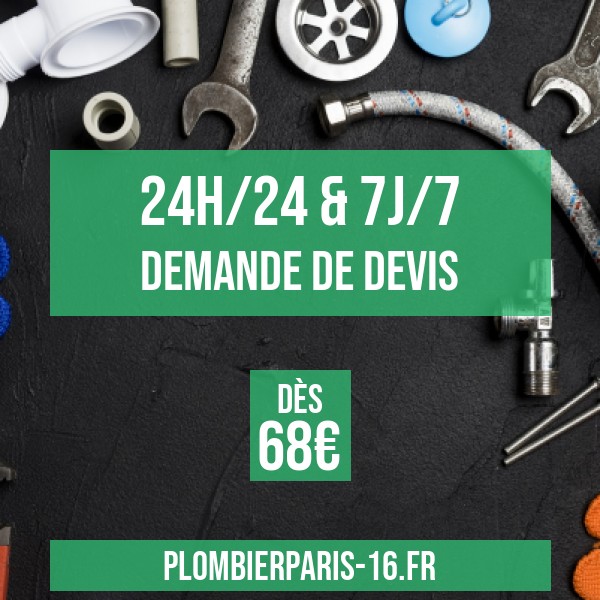 devis plombier Paris 16